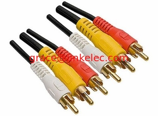 China 3RCA to 3RCA Cable Audio Cable/Video Cable/RCA Plug /AV cable/RCA cable supplier