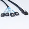 Mini SAS 36p to 4 SATA 7P in blue Internal SATA Cable ,sata with latch supplier
