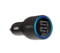  2port USB Car Charger mini Car Charger 2.1 A 10W Blu-ray USB Charger Black supplier